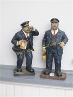 Pair Of 11 Inch Sea Captain Figurines