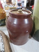 CROCK CONTAINER W/LID