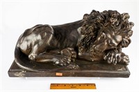 Resin 16" Long Lion Figure