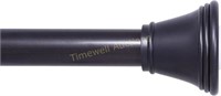 Adjustable Bell End Rod  42-72  Black