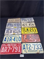 Illinois/Missouri License Plates