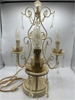 Vintage candelabra table lamp