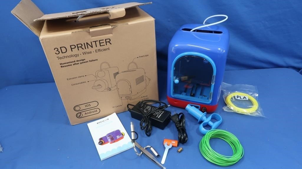 NIB 3D Printer, Android Compatible 10"h