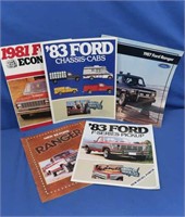 5 1980s Ford Sales Brochure Catalogs incl