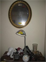 Desk Lamps & 23" Mirror