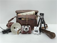 Vintage Camera, Bag and Accessories