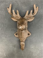 Elk cast iron coat hanger
