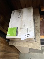Small Box of Tile + Light Fixture & Other