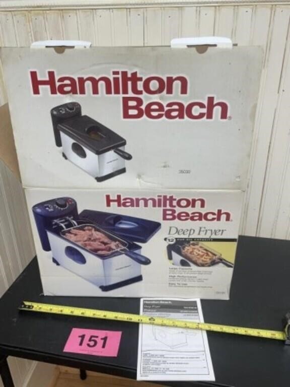 Hamilton Beach Deep Fryer - New