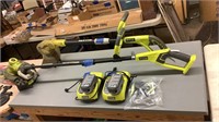 Ryobi weed eaters with batteries and charge