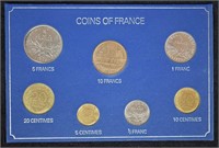 Coins Of France Uncirculated Mint Set