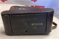 Kodak folding camera in case