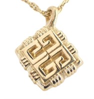 Givenchy Square Logo Necklace