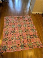 Double wedding ring quilt, top, beautiful