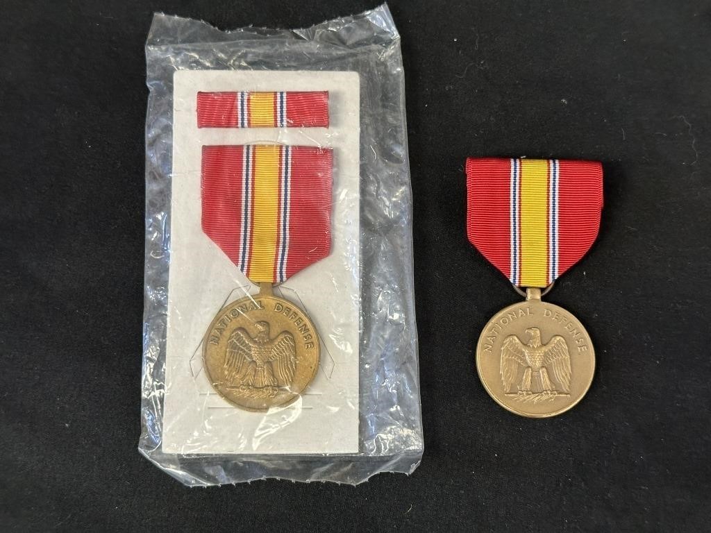 2 U.S. Military National Defense Medals
