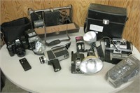 Vtg Camera Lot - Polaroid, Kodak, Mitsubishi, etc