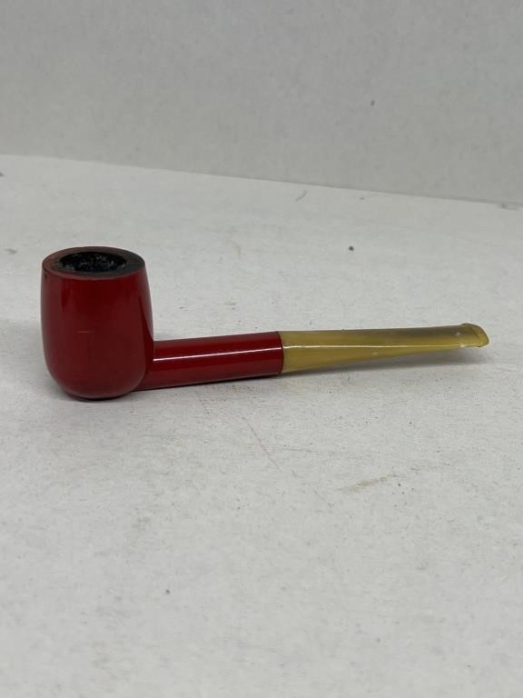 Wooden red bowl tobacco pipe