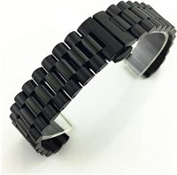 Stainless Watchband Steel Solid Butterfly Buckle