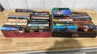 2 boxes of paperbacks