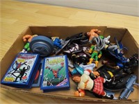 Wrestling figures & assorted toys.