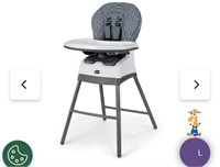 Chicco Stack 1-2-3 High Chair, Dots (Grey)
