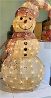 Vintage Light Up Wire Snowman