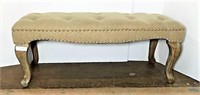 Linon Home Tufted Bench with Nailhead Trim