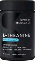 Sports Research Double Strength L-Theanine Supplem