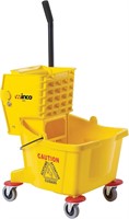 Winco Commercial Mop Bucket  26 Qt  Yellow