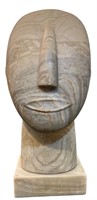 Surrealist Stone Face Sculpture
