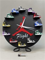 Unique Jordan Flight Clock with Small Jordan Shoes
