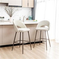 40 Inch Modern High Barstools  Pale Gray