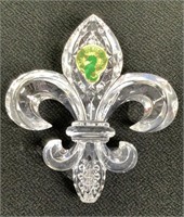 2011 Waterford Crystal Fleur De Lis Ornament &