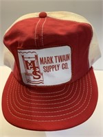 Mark Twain supply company snap to fit ball cap