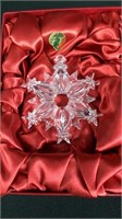 2008 Waterford Crystal Pierced Snowflake Ornament