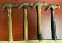 4 Assorted Hammers