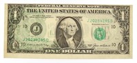 1985 Major Error $1.00 Federal Reserve Note