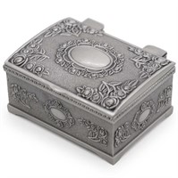 AVESON Small Rectangle Vintage Metal Jewelry Box T