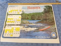 1965 Hamm's Beer K.C. "A's" Sports Calender, 100