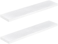 B109  QEEIG Wall Shelves 48 x 9 in, White