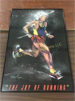 "The joy of running" poster