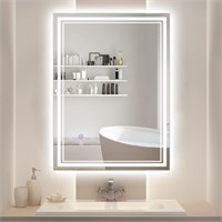 SaniteModar LED Bathroom Mirror 36 x 28 inch, Fron