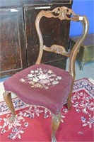 Late Victorian Style Balloon Back Chair