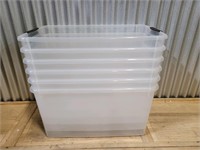 *Lot Of 6 Sterilite 70 Qt. Ultra Storage Box