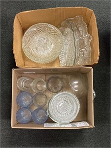 Glass Serving Dishes, Bowls, Pyrex, and glasses,