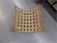 Large Woven Metal Floor Basket