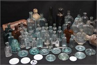 Bottle and Salvaged Glass Lot