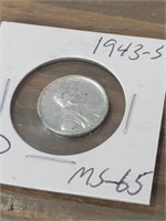 1943-S Steel Wheat Penny