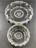United States Senate Glass Ashtrays