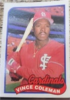 Lot of 5 VTG Vince Coleman Cards See Pics
